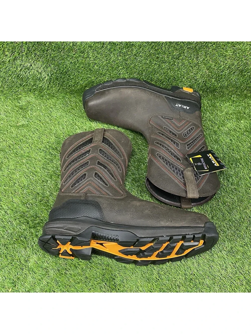 ARIAT WORK Men's Intrepid VentTEK Composite Toe Work Boot Iron Coffee 15 D